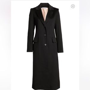Fleurette Notch Collar Long Coat